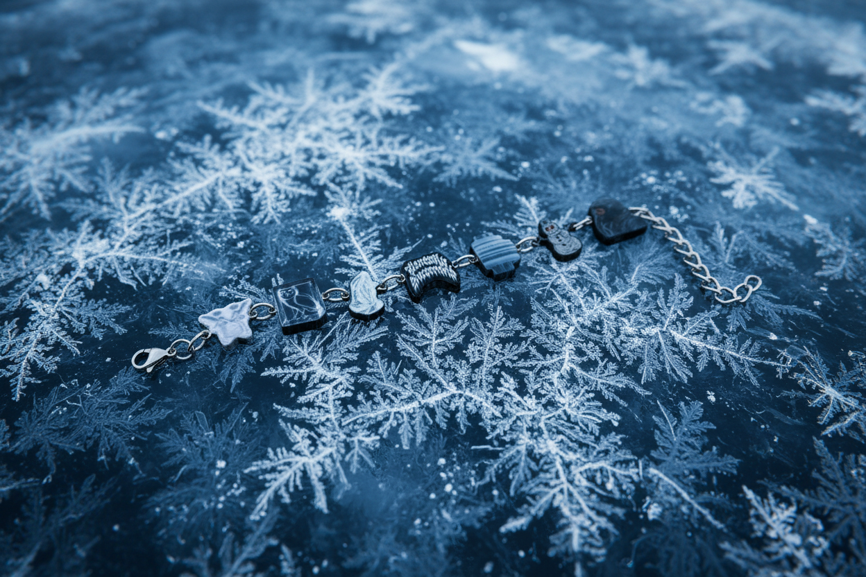 Eisiger Winter-Hintergrund